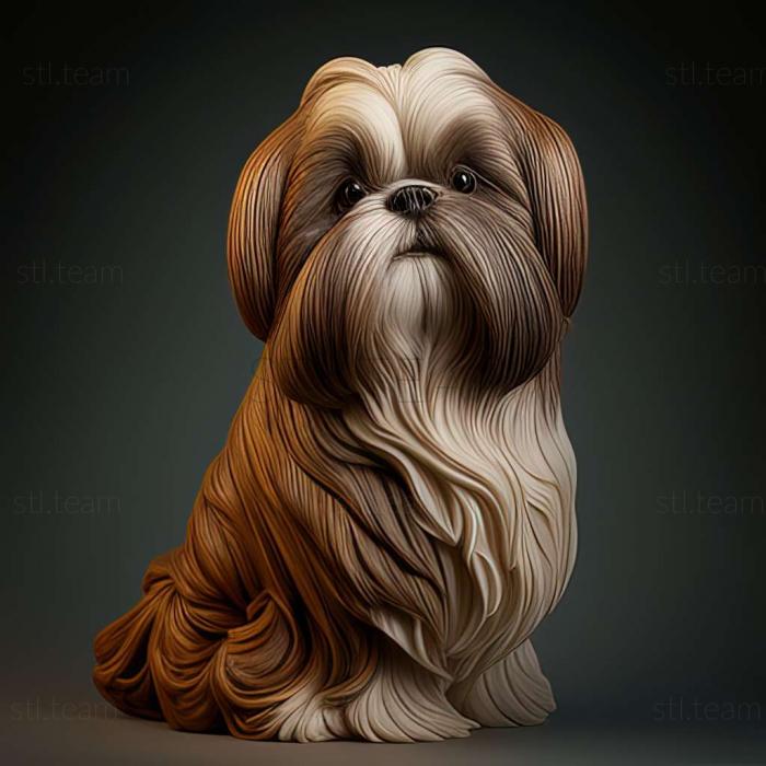 3D модель Собака ши-тцу (STL)